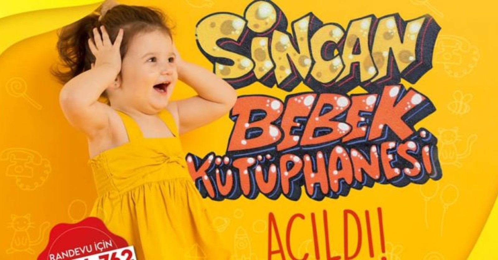 Bebeklerin kitapla tanışmalarına ve ilerleyen süreçte okuyan, araştıran bireyler olarak yetişmelerine katkı sağlayacak Sincan Bebek Kütüphanesi açıldı!
