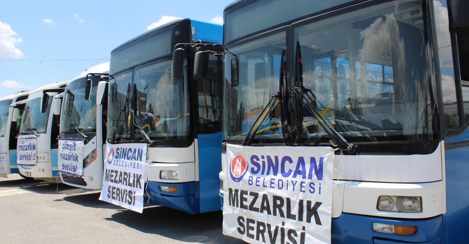 SİNCAN BELEDİYESİNDEN ÜCRETSİZ MEZARLIK SERVİSİ