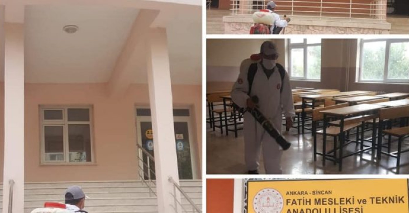 İlçemizdeki tüm okulları dezenfekte ederek, öğrenci ve öğretmenlerimiz için hazırladık.
