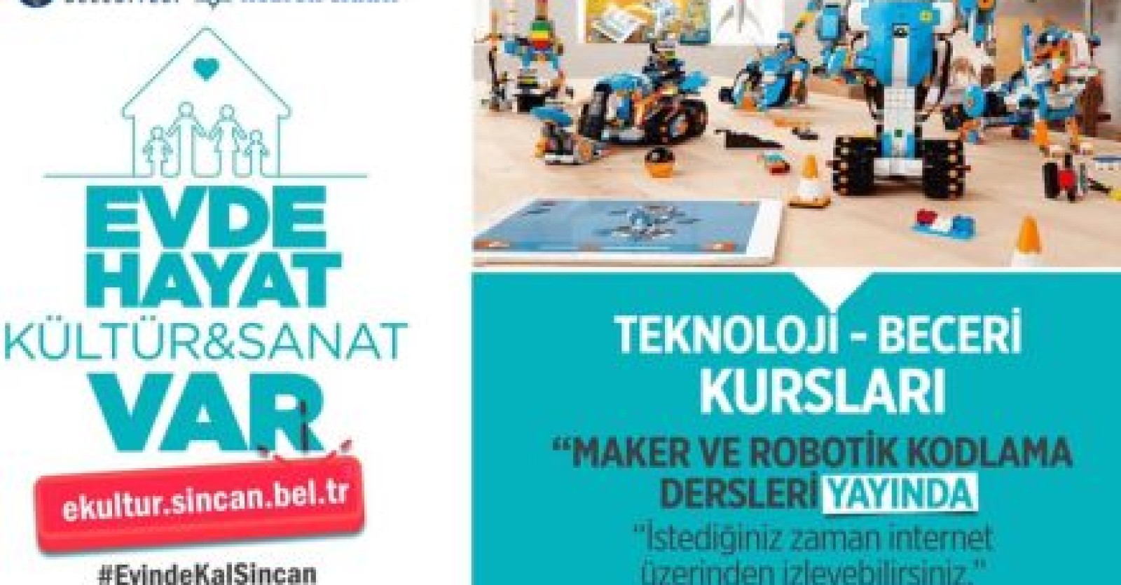 Teknoloji kurslarımız internet sayfamızda yayında!