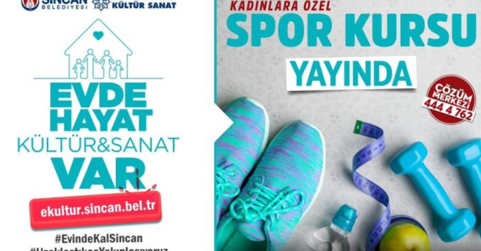 Koronavirüs tedbirleri kapsamında #SporEveSığar diyoruz ve eğitmenlerimiz tarafından ücretsiz spor kursu imkanı sağlıyoruz.