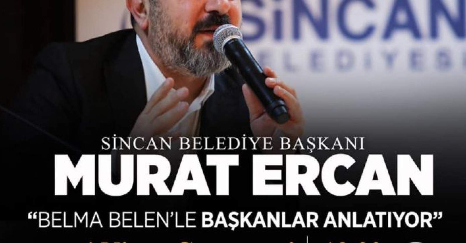Sayın Başkanımız Murat Ercan, 4 Nisan Cumartesi (Yarın) saat 13.00 da Beyaz TV ‘de yayınlanan “Belma Belen’ le Başkanlar Anlatıyor” programının konuğu olacaktır.