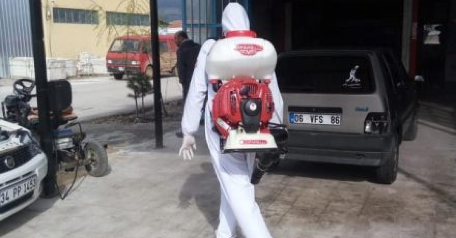 Sanayi bölgemizde virüse karşı dezenfekte çalışmalarımızı rutin olarak sürdürüyoruz.