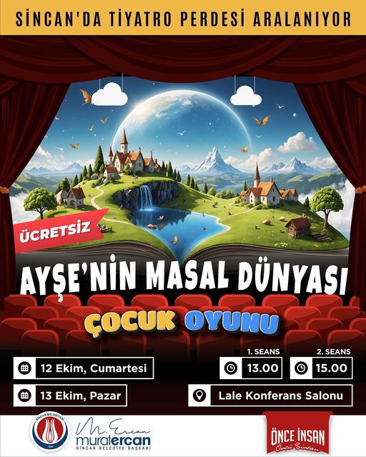 Sincan’da Çocuk Tiyatroları devam ediyor🎭