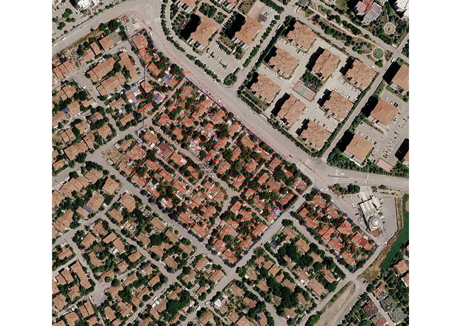 88150/1 NOLU PARSELASYON PLANI- ULUBATLI HASAN MAHAHLLESİ (1.ETAP)
